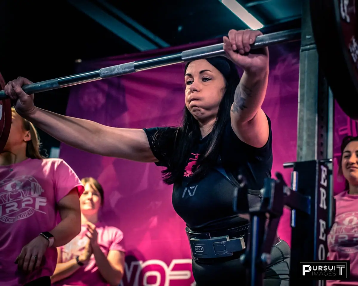 Helen Redhead coaching at Iron Raven strength gym, Tonbridge