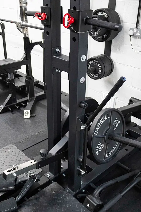 Belt squat machine upstairs at Iron Raven Powerlifting Club