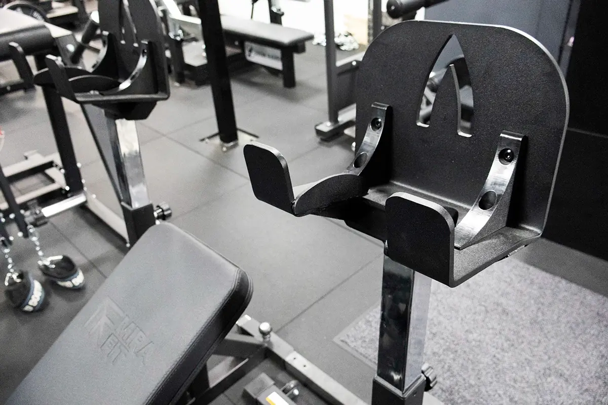 Dumbbell storage breakers at Iron Raven Powerlifting Club, Kent