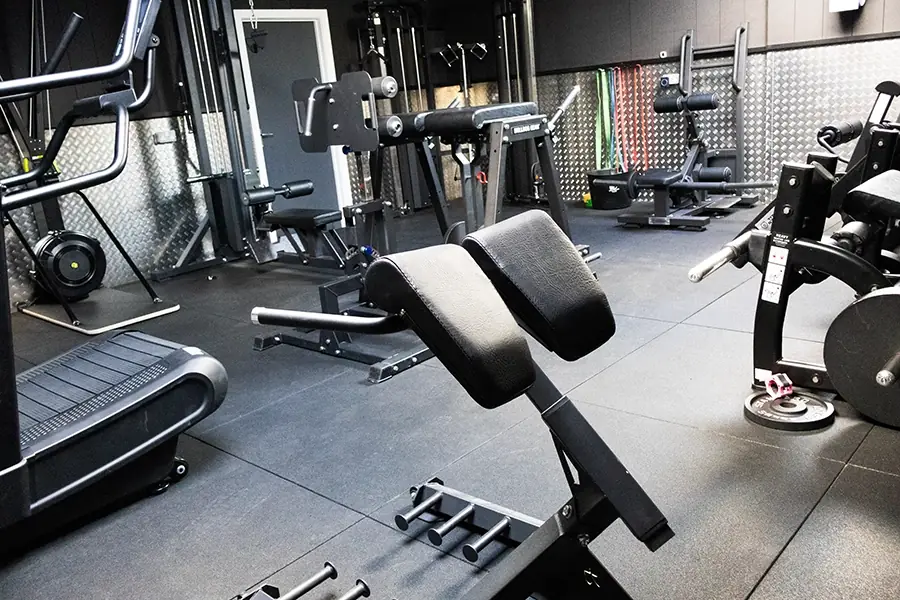 Upstairs machine bay at Iron Raven Powerlifting Club, Kent